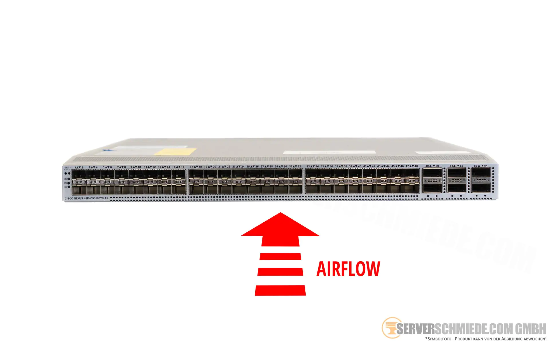 cisco-nexus-9300-n9k-c93180yc-ex-network-switch-48x-10-25gbe-6x-100gbe-qsfp28-19-1u-rack-front-to-rear-1 Cisco Nexus 9300 N9K-C93180YC-EX Сетевой коммутатор с 48 портами 10/25 Гбит/с SFP28 + 6 портами 100 Гбит/с QSFP28, 19 дюймов, 1U, установка в стойку (спереди назад) - Image 1